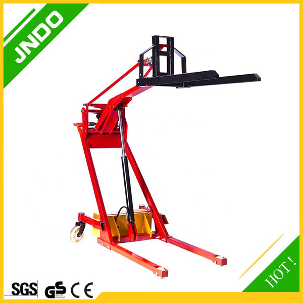 Folding hydraulic pallet truck trolley