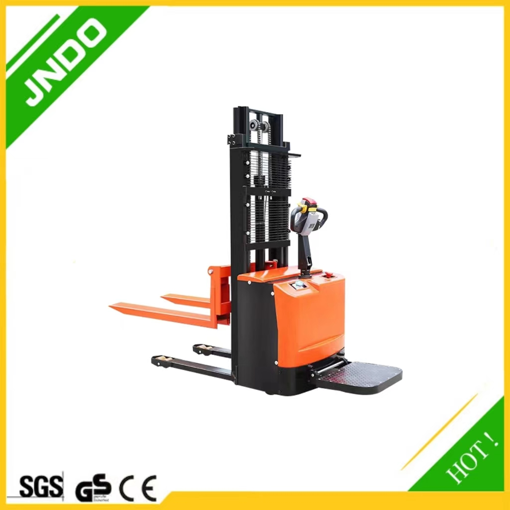 Station driven stacker truck